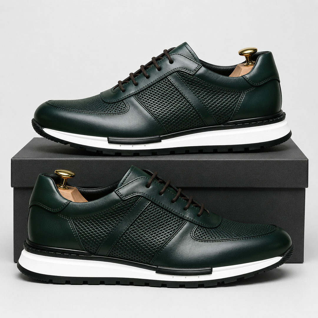 David | Polerowane Skórzane Sneakersy