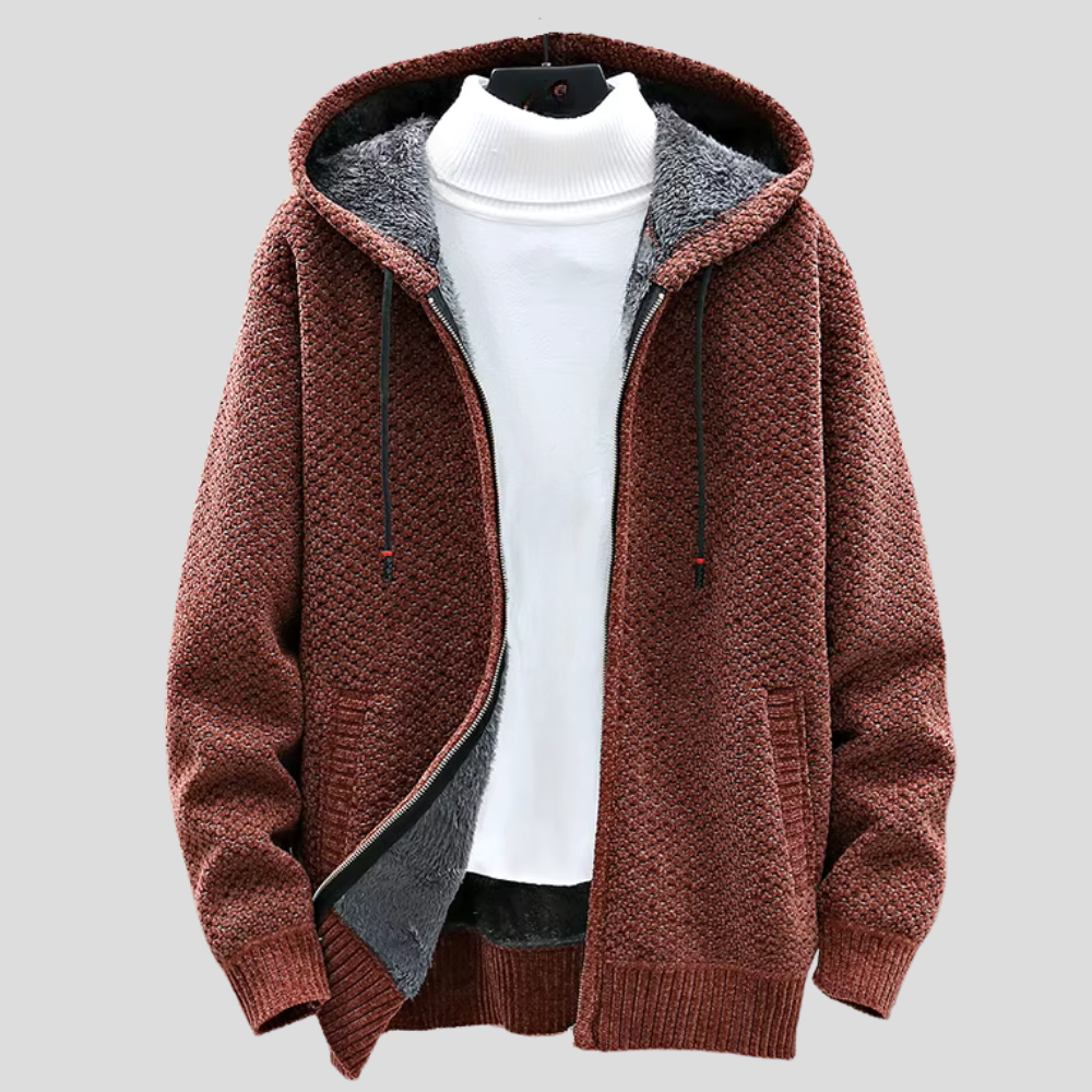 Oslo | Rozpinana Bluza z Polarową Podszewką