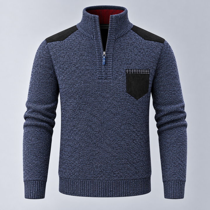 Hudson | Sweter z Półzamkiem i Wstawkami