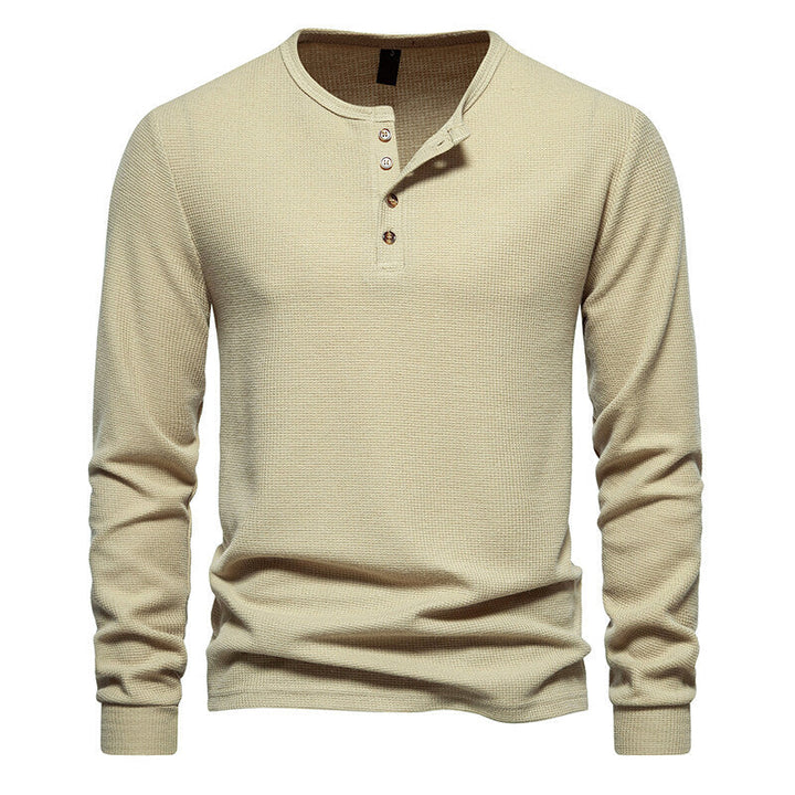 Kai | Koszulka Slim Fit z Dekoltem na Guziki