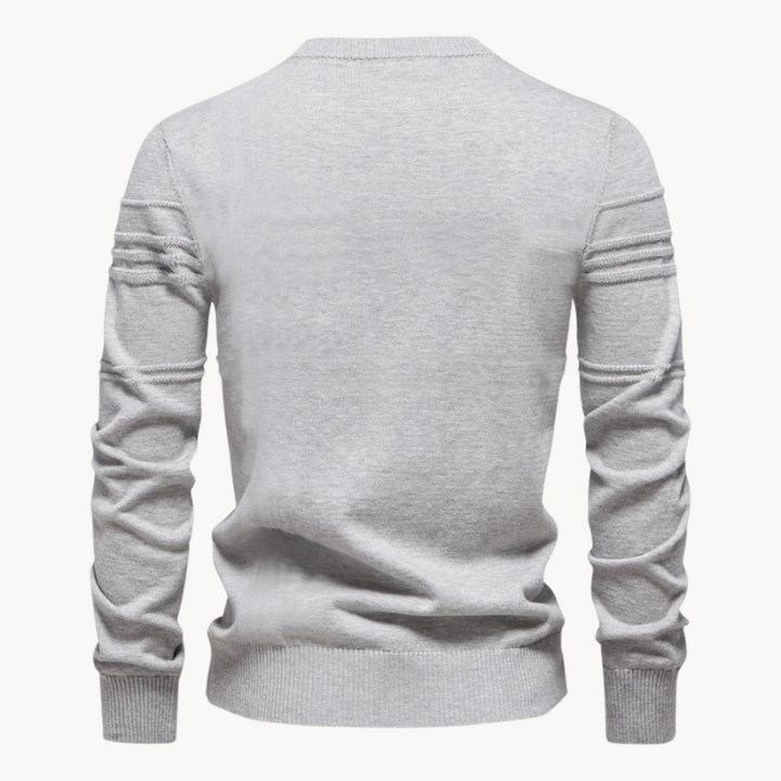 Maurizio | Elegancki Sweter Męski w Prążki