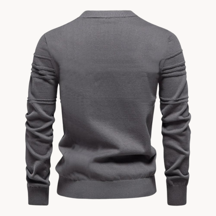 Maurizio | Elegancki Sweter Męski w Prążki